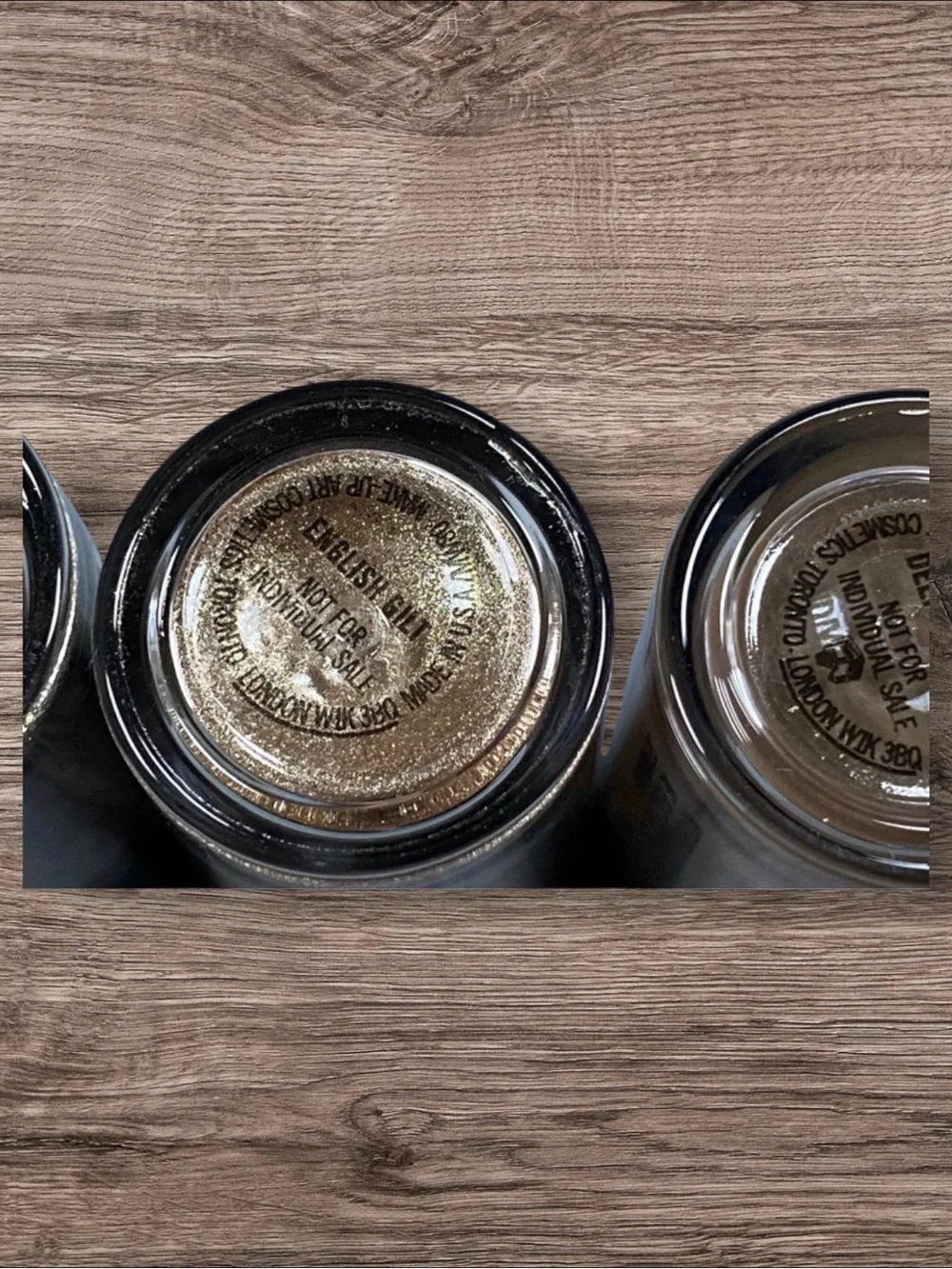 MAC Cosmetics Eyeshadow Pigment Set - Champagne, Rose Gold, Bronze
